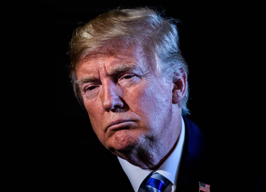 Sad face's Trump